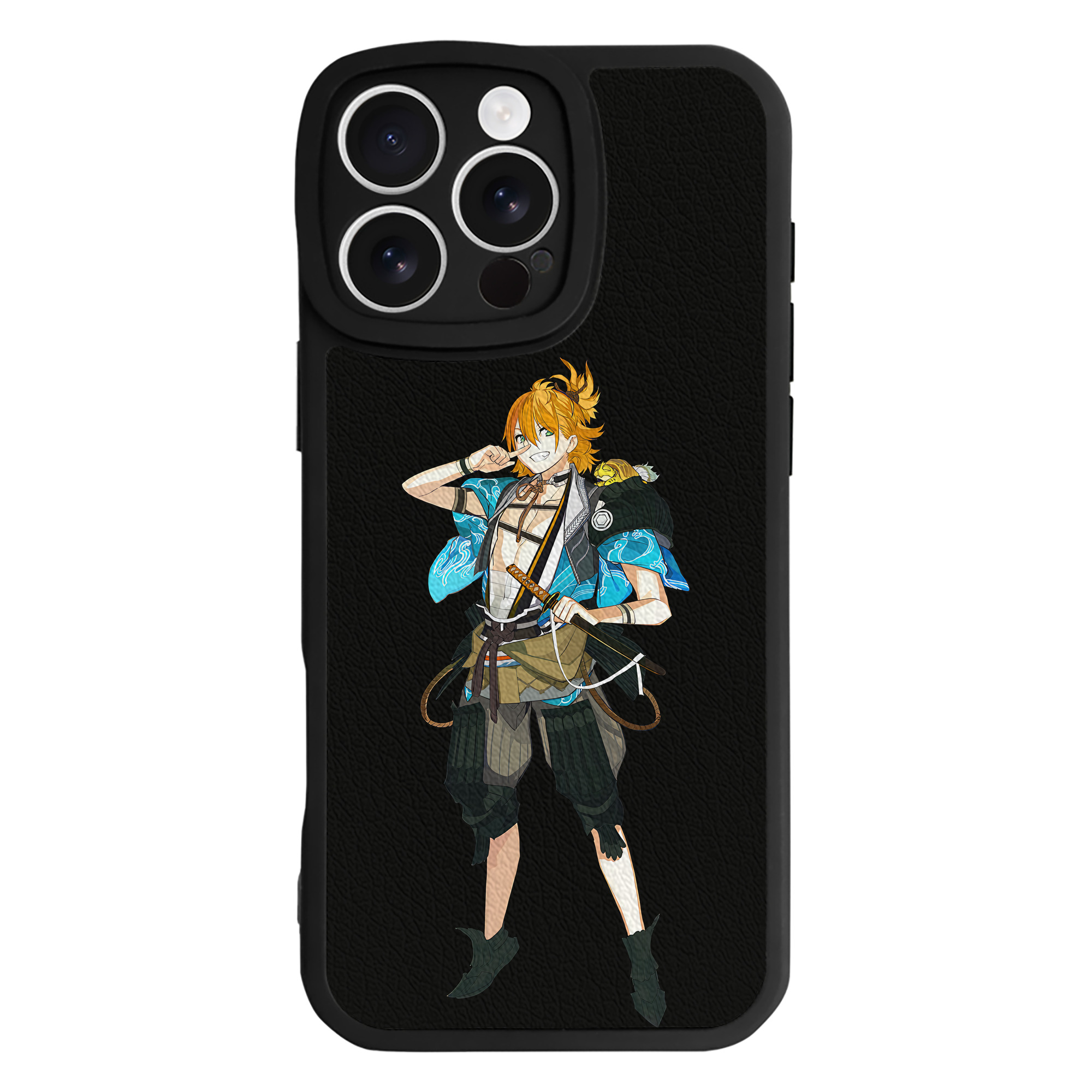 （画像用） 刀剣乱舞 Touken Ranbu 【iPhone 16シリーズ対応】シリコンスマホケース（レザー調） 材質：シリコン